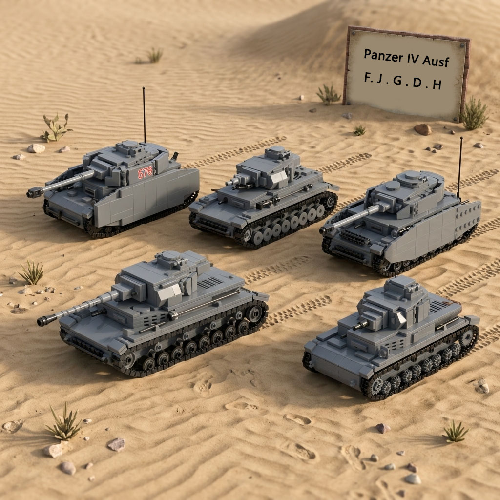 WW2 ドイツ IV 号戦車 D F G J H コレクションビルディングブロックセット軍事装甲車両レンガ第二次世界大戦 PZ IV モデルおもちゃギフト