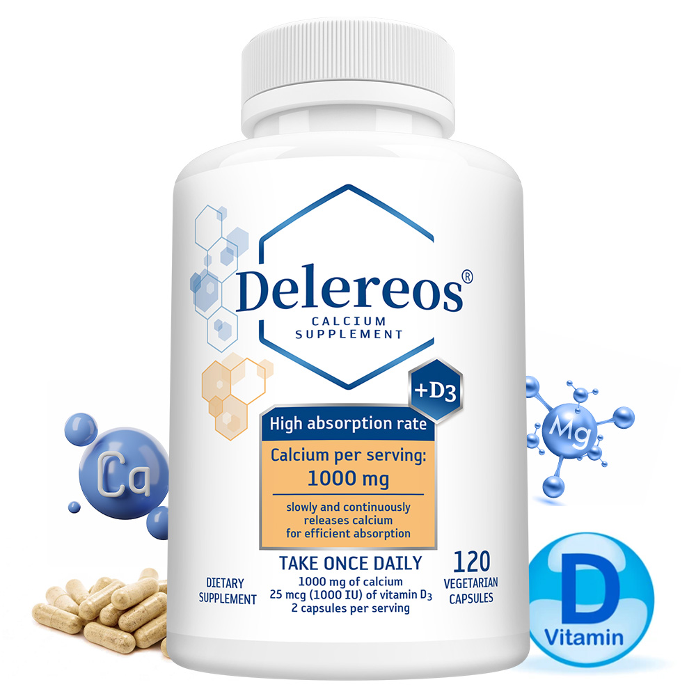 1000 IU のビタミン D、マグネシウム、骨の健康をサポートする高吸収 1000 Mg カルシウム、大人用サプリメント