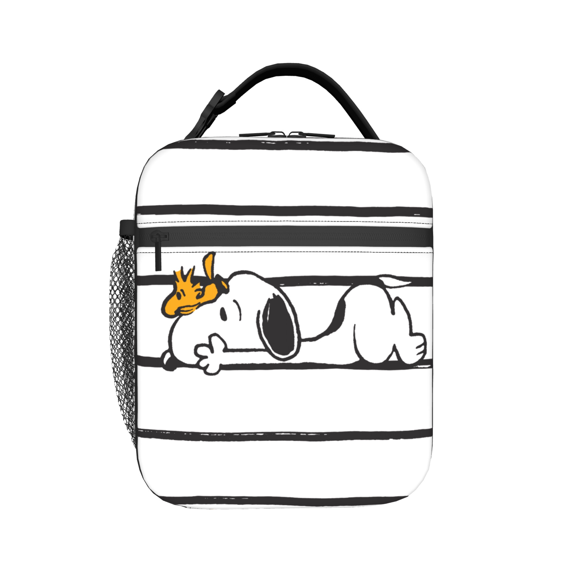 S-Dog-Snoopies 漫画断熱ランチバッグ学校用ポータブル食品コンテナバッグクーラー保温食品ボックス