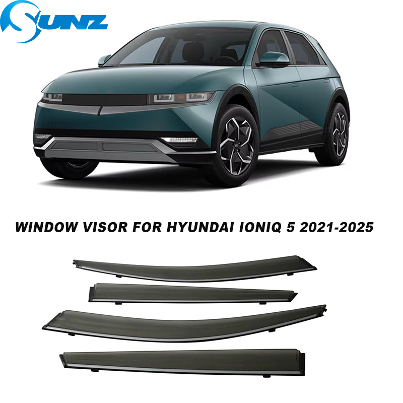 Car Window Visor Sun Rain Deflectors For Hyundai Ioniq 5 2021 2022 2023 2024 2025 Auto Side Window Deflector