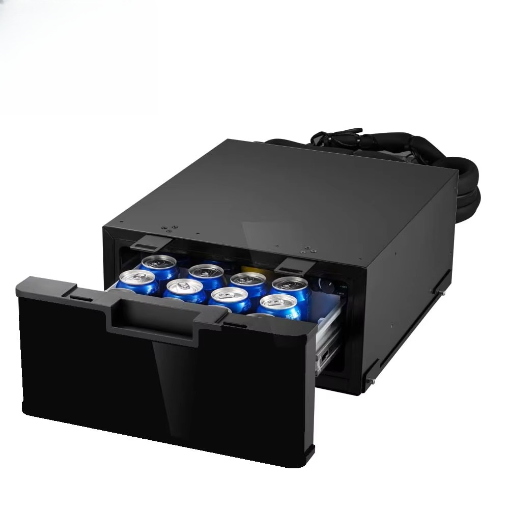 Cooling Drawer Car Fridge Low Noise 12V 24V Dc Compressor Built-in Type Drawer Refrigerator for Boat Truck Camper