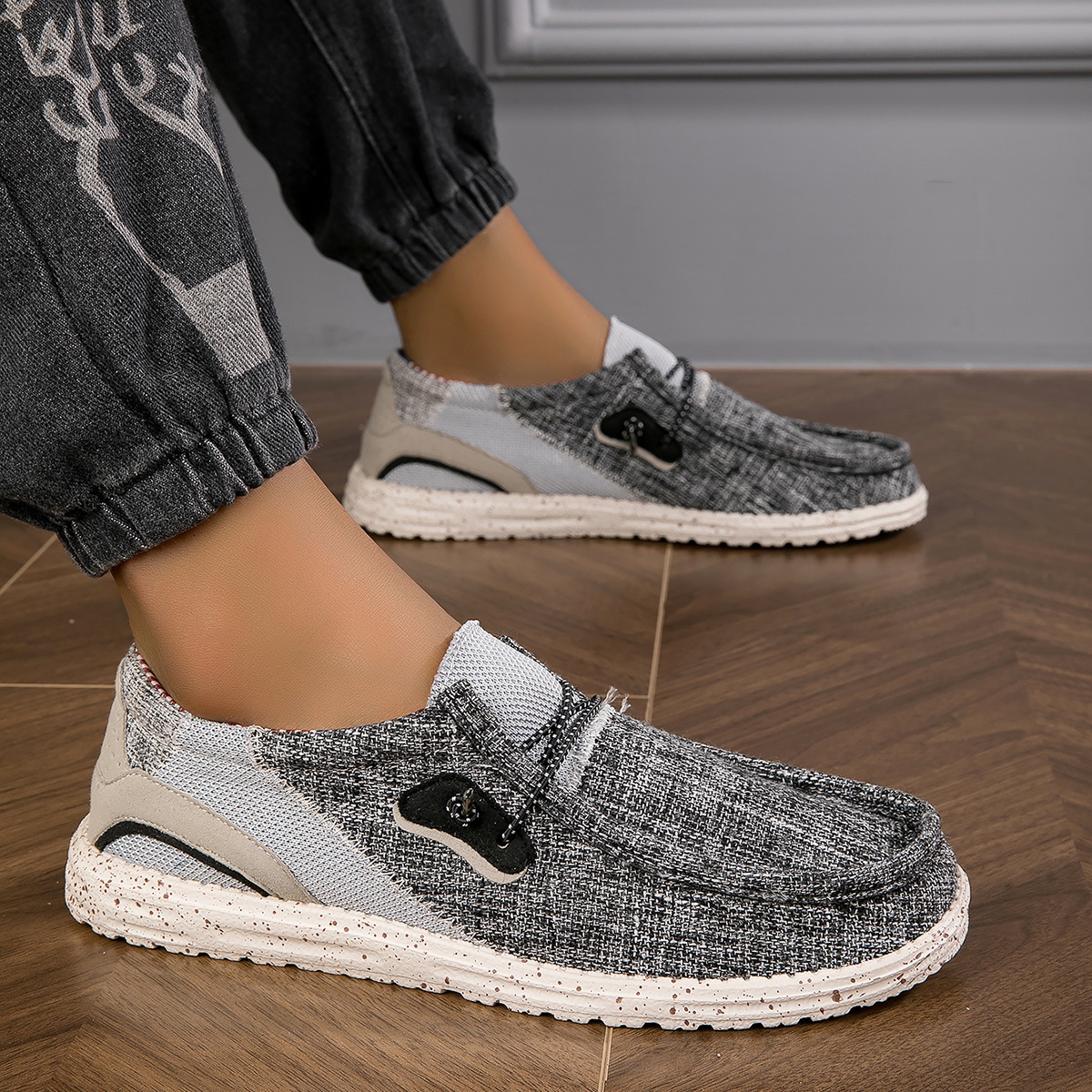 Men's Outdoor Casual Loafers Soft Bottom Lightweight Comfortable Driving Shoes for All Seasons Daily Wear And Morning Runs