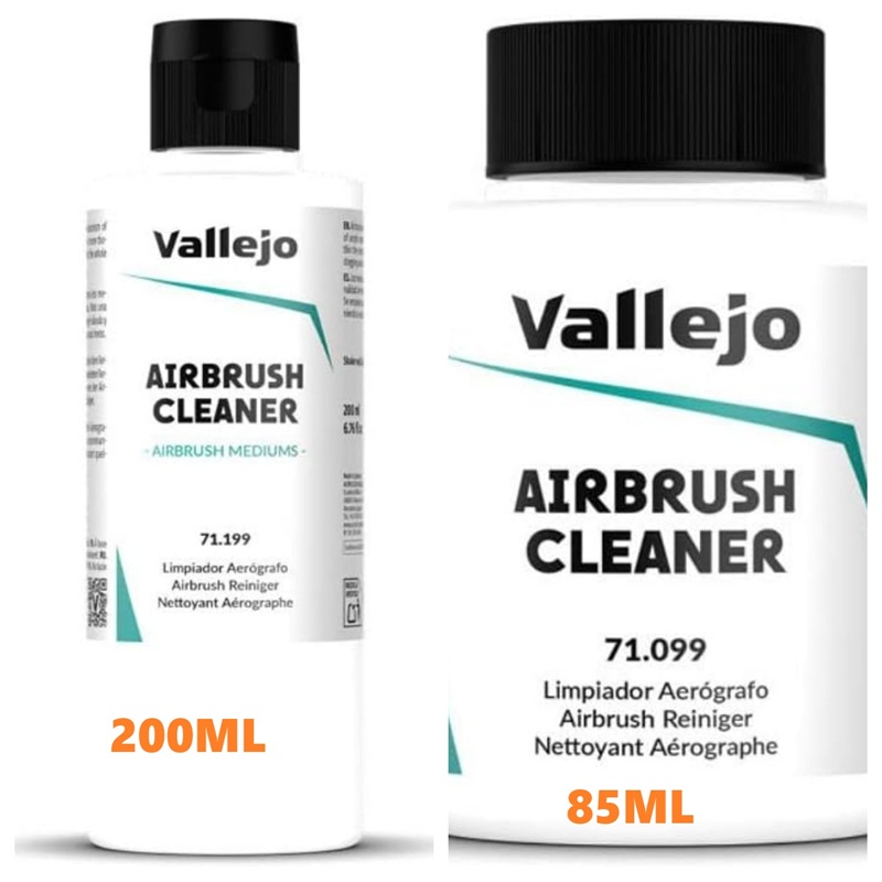 Vallejo - アクリル絵の具用エアブラシクリーナー 85 ml。 (2.87液量オンス)/200ml。 (6.76液量オンス)