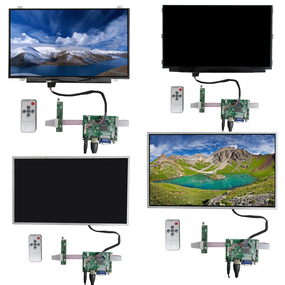 13.3/14/15.6 インチ 1600*900 LCD ディスプレイ AV/VGA/HDMI 入力ドライバー制御ボード DIY ポータブルモニターキット Raspberry Pi PC 用