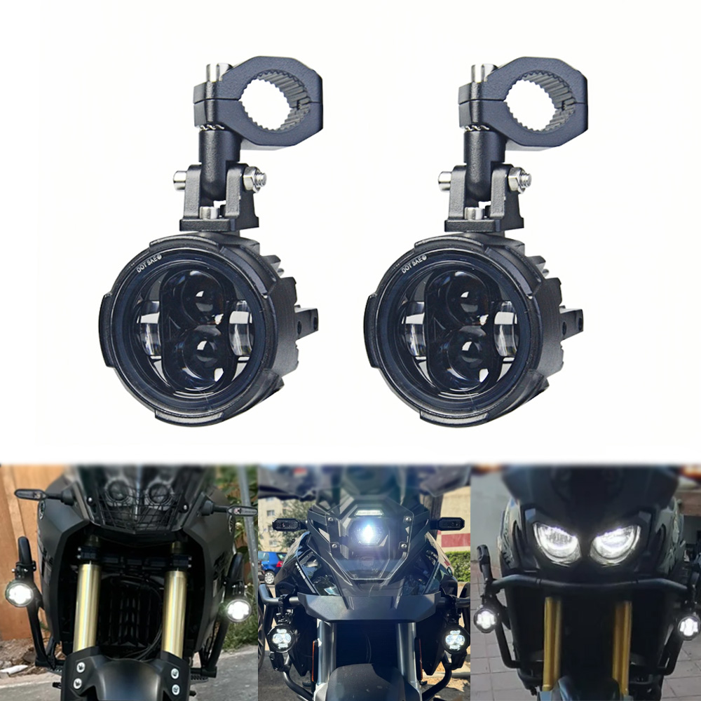 オートバイ LED 補助ランプ BMW R1200GS F800GS ADV ヤマハ MT07 MT09 CRF1000L アフリカツインカワサキフォグランプモトランプ