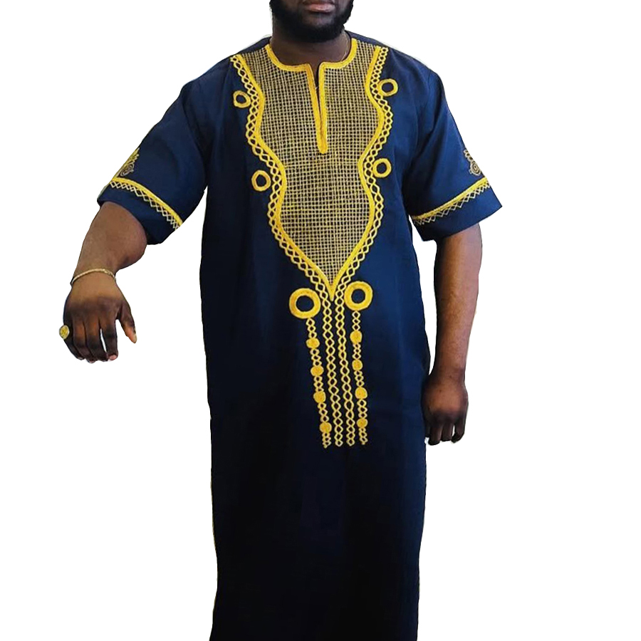 アフリカ服男性ファッションイブニングドレスカフタン Dashiki アフリカの伝統的なアバヤ刺繍ジャラビアトーブローブ Africaine 2026