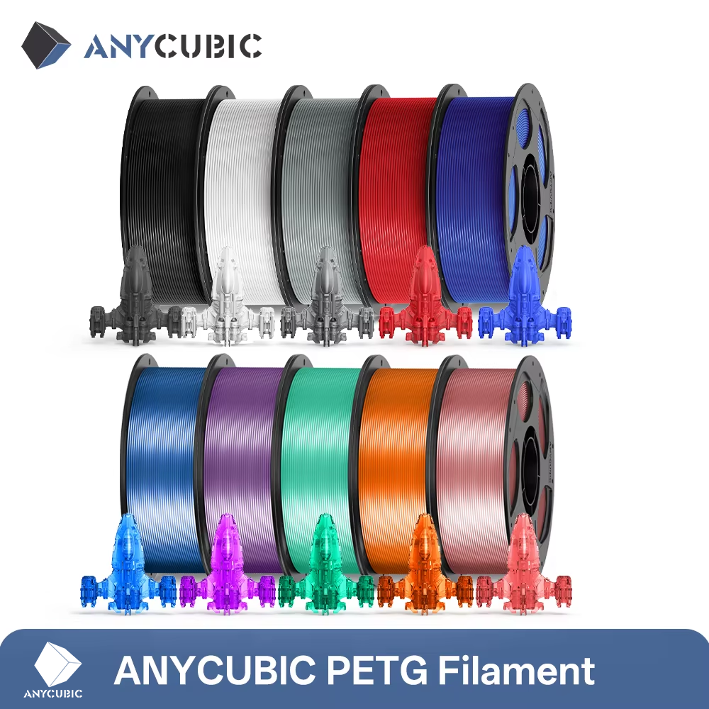 5KG ANYCUBIC PETG Filament PLA 3D Printer Multicolor 1.75mm Plastic 3D Printer Filament For Kobra 3 Combo S1C FDM 3D Printer