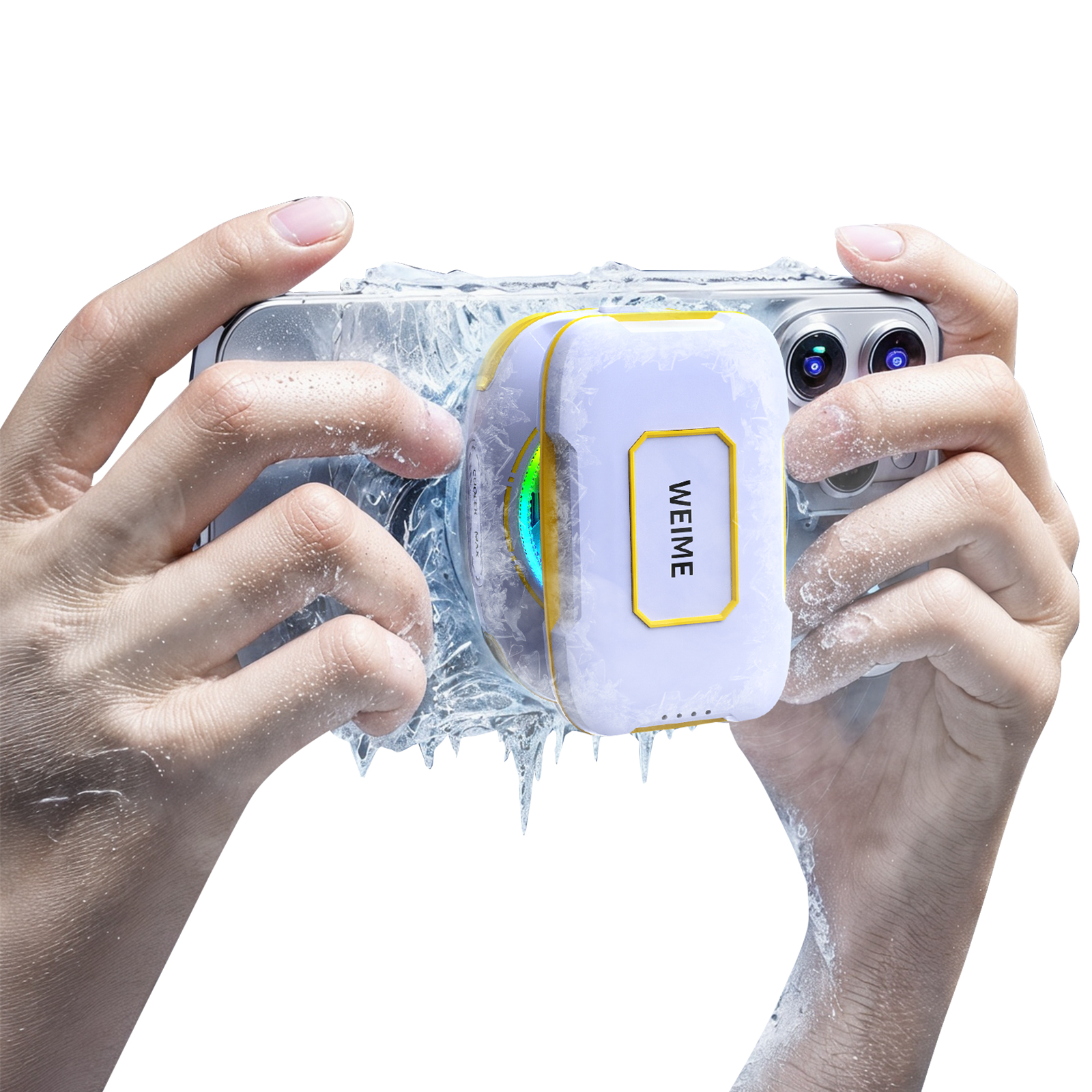 充電式バッテリー付き磁気電話半導体クーラー - 3000mAh ゲーム用携帯電話クーラー
