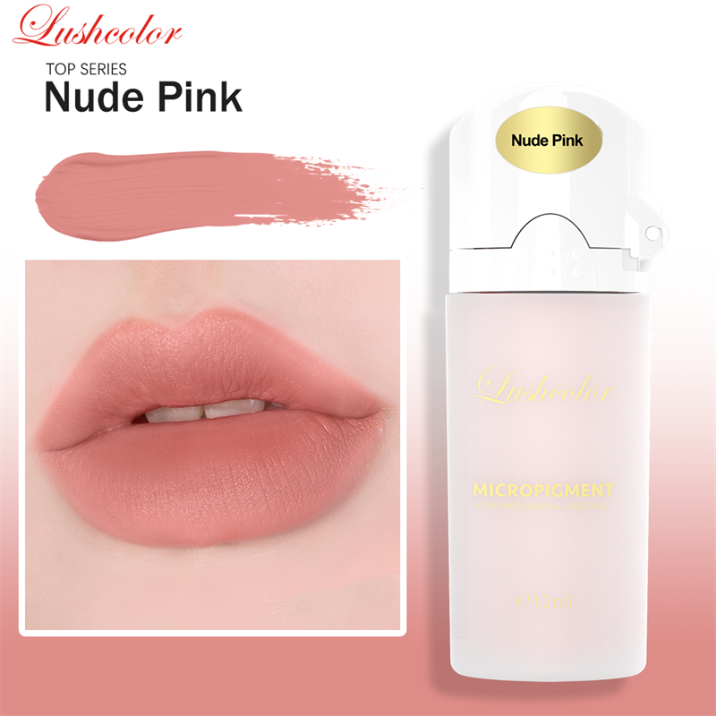 Lushcolor セミクリームタトゥーインク Microblading 唇顔料プロフェッショナル女性美容アートメイクヌードリップカラーシリーズ 12 ミリリットル