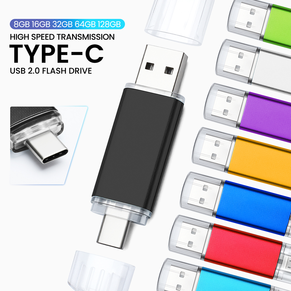 USB C サムドライブ 64GB、USB2.0 - USB Type-c フラッシュドライブ高速伝送メモリスティック、Mac pro、Samsung Galaxy、iPad PC 用