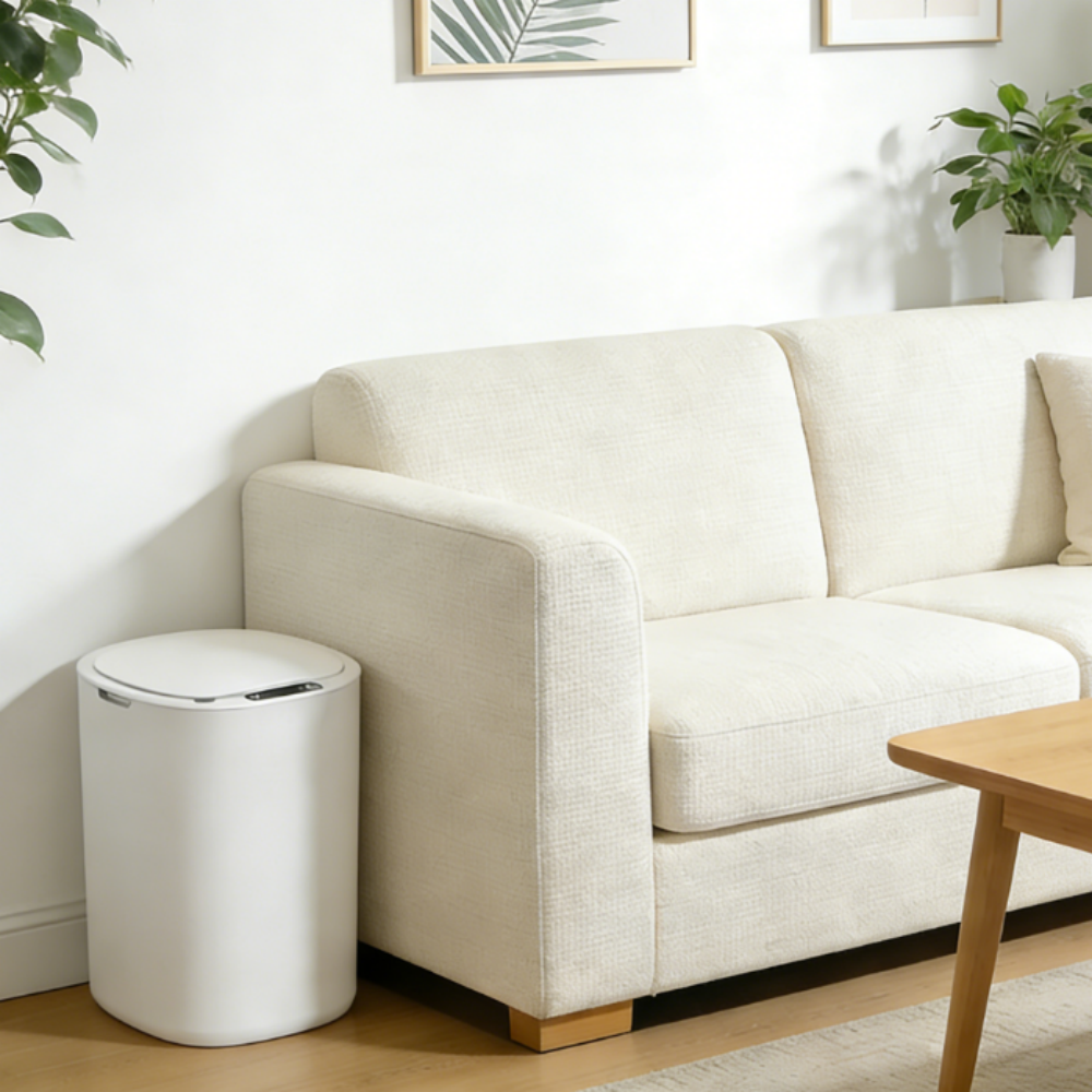 スマートセンシングゴミ箱自動白ゴミ箱キッチンバスルーム防水 12L 電気ゴミ箱