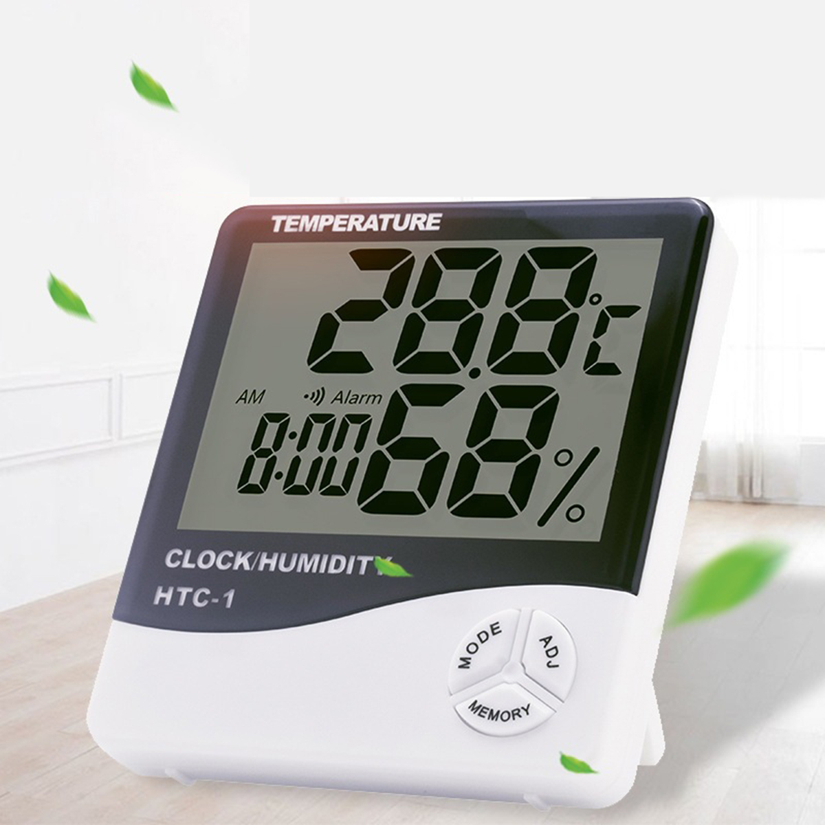 HTC-1 HTC-2 デジタル温湿度計電子 LCD 屋内屋外温度計湿度計ウェザーステーション時計