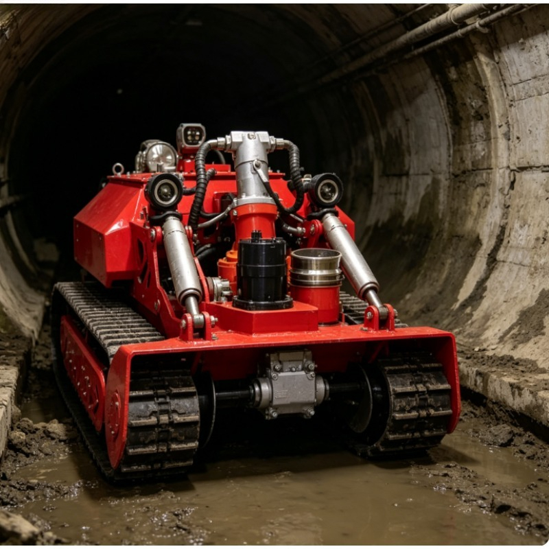 ROV 設計の浚渫ロボット水中リモコン水中川湖堆積物除去機械用高効率