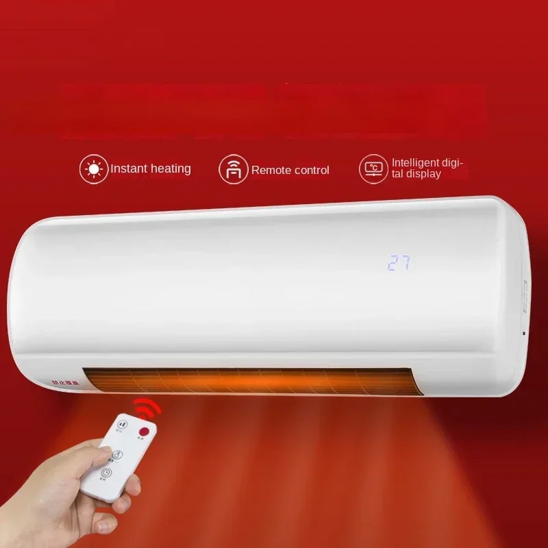 ホット販売壁掛けファンヒーター家庭用電気ウォーマースマートリモコン高速加熱ヒーター空調熱ファン