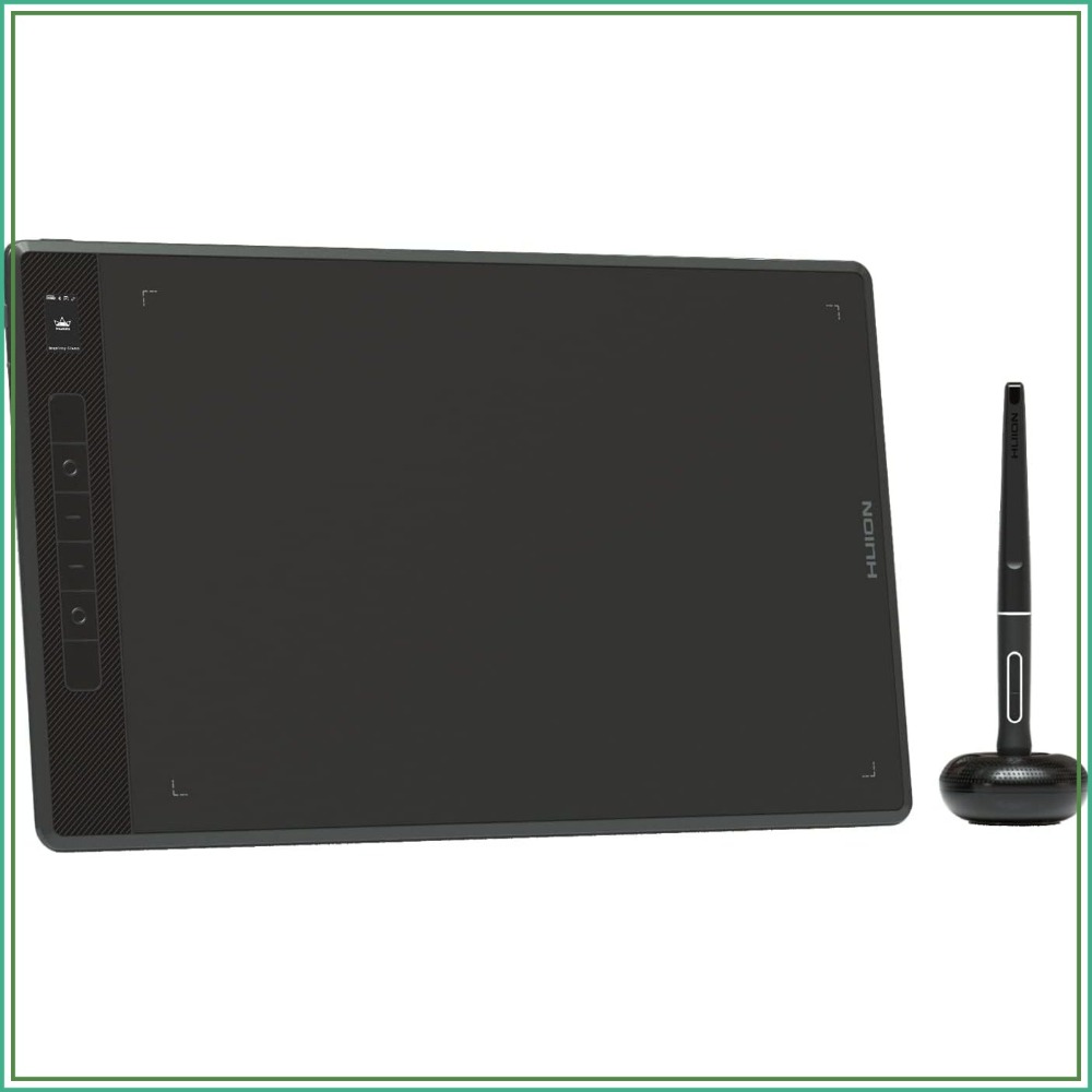 13.6 インチ ワイヤレス グラフィック描画タブレット、スマート ミニ LCD スクリーン、8192 レベル圧力バッテリー不要のスタイラス、Bluetooth 5.0、18 時間バッテリー