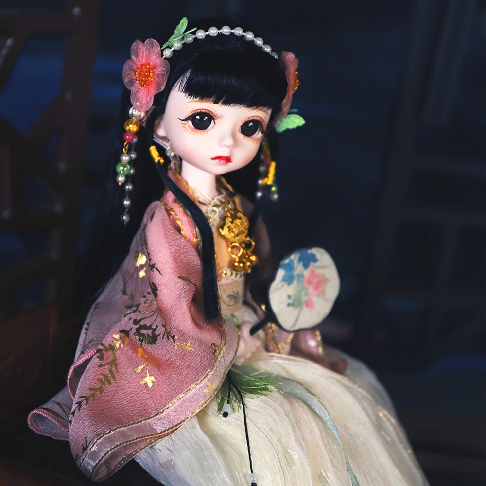 DBS DREAM FAIRY 人形 1/6 BJD 名リトルエンジェルメカニカルジョイントボディメイク付き、頭皮、目、服女の子 SD を含む、