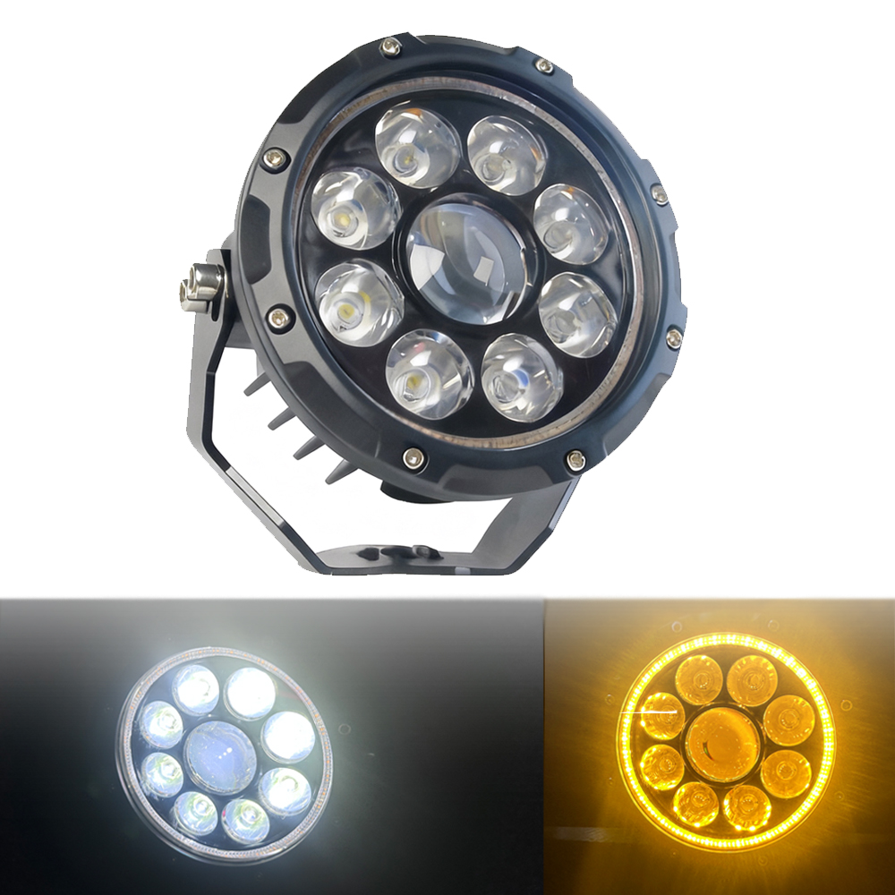 5 "LED ワークライトスポットライトフォグランプドライビングランプ 140 ワット BMW R1200GS R1250GS F800 F850 F900 オートバイ車 SUV ATV UTV トラック