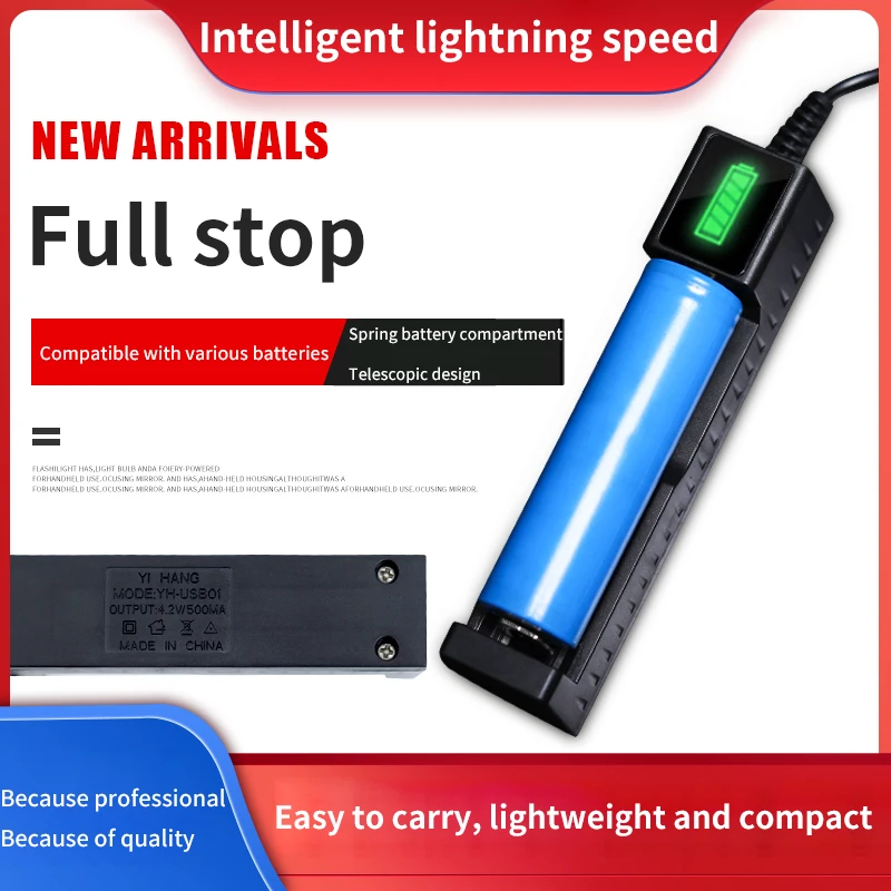 18650 バッテリー充電器 1-4 スロットデュアル 18650 充電 3.7V 充電式リチウム電池 USB 充電器 16340 14500 18650 26650 用