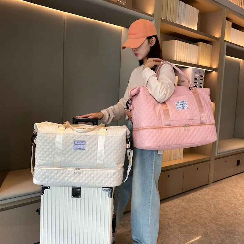 軽量荷物バッグ、大容量トラベルダッフルバッグ、ジムトートバッグ、ショルダーウィークエンダーオーバーナイトバッグ
