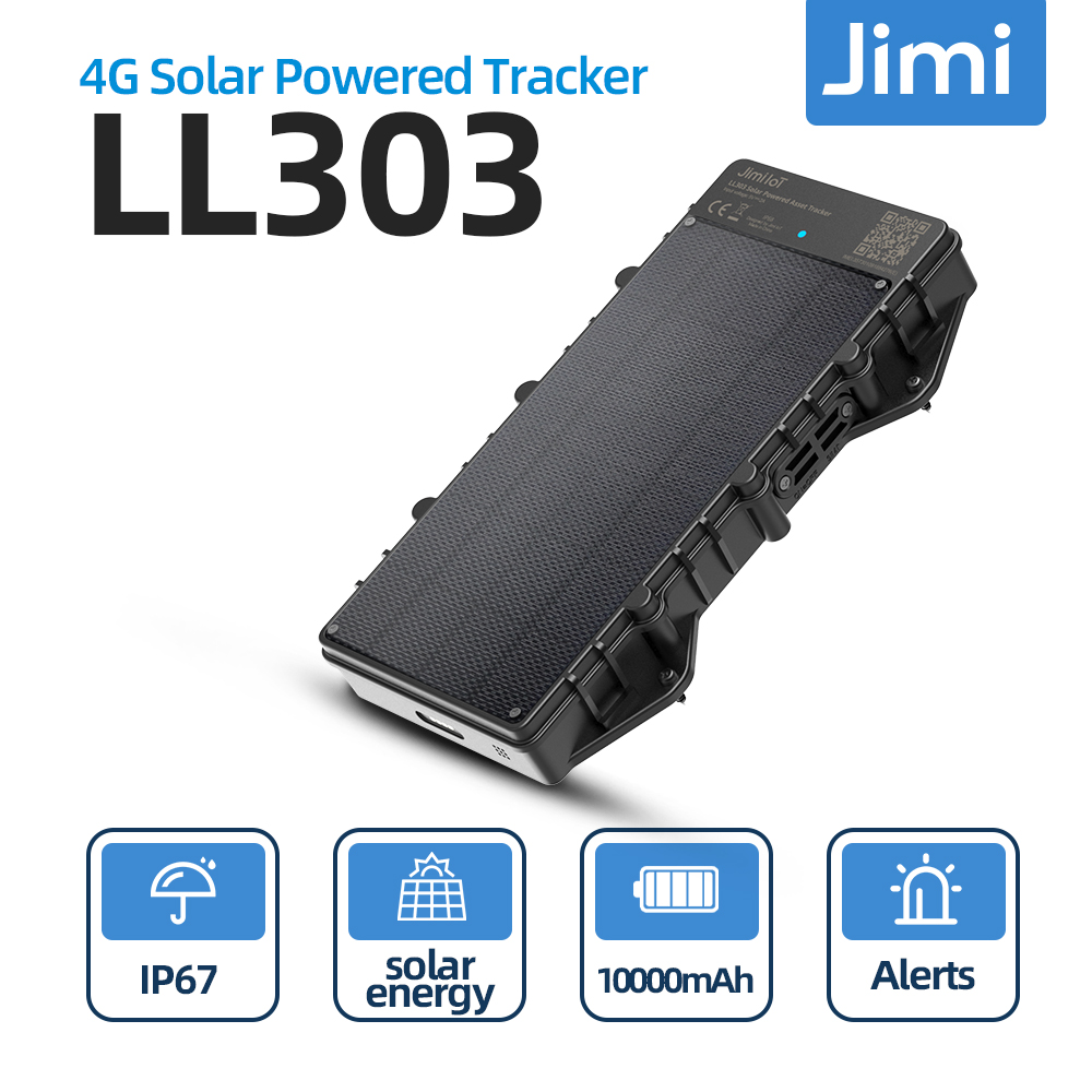 Jimi 4 グラムソーラー駆動 GPS トラッカー LL303Pro リアルタイム追跡 IP67 防水 10000mAh バッテリースマートアラートロケーター無料アプリ
