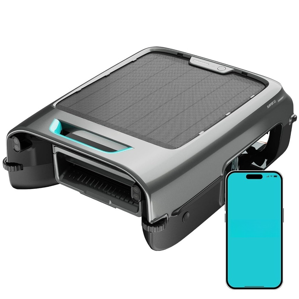 EcoSurfer S2 太陽光発電プール表面スキマーロボット、APP サポート、24 時間 365 日連続清掃、デュアル充電、カスタマイズ