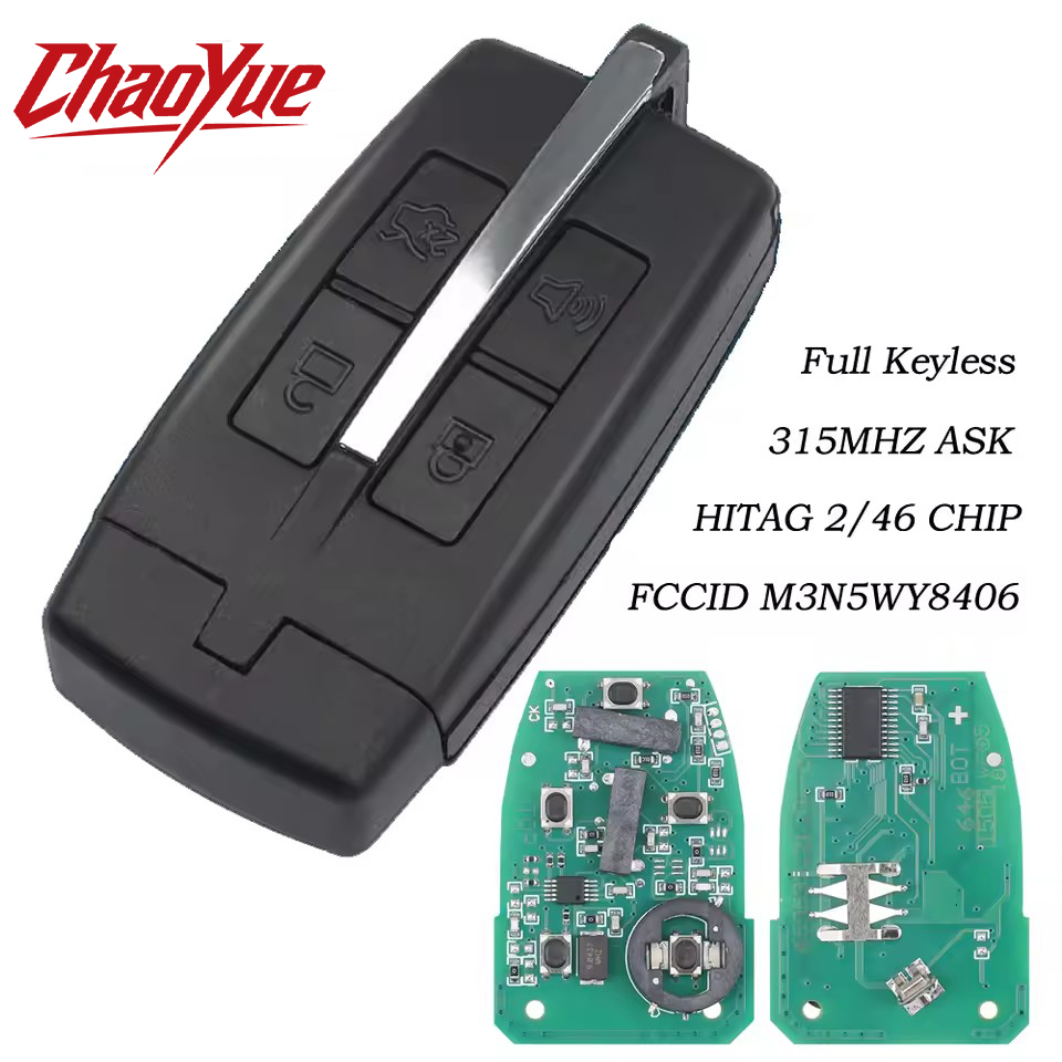 ChaoYue M3N5WY8406 ID46 PCF7952 315MHz キーレスゴーカーリモートキーリンカーン MKS MKT フォードトーラス 2009 2010 2011 2012