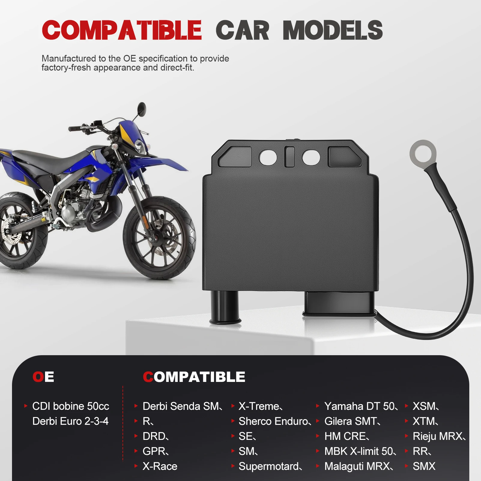 オートバイ CDI 点火コイルボックス AM6 Rieju MRX RR SMX MBK Xlimit Sherco SM XR6 ベータ RR Senda SM-R GPR Xtrem Xrace Gilera SMT