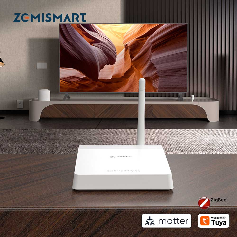 Matter Zigbee アンテナ付き有線ハブ 強力なネットワーク信号 スマート ホーム ブリッジ ゲートウェイ Tuya Homekit と連携 Smartthings HA