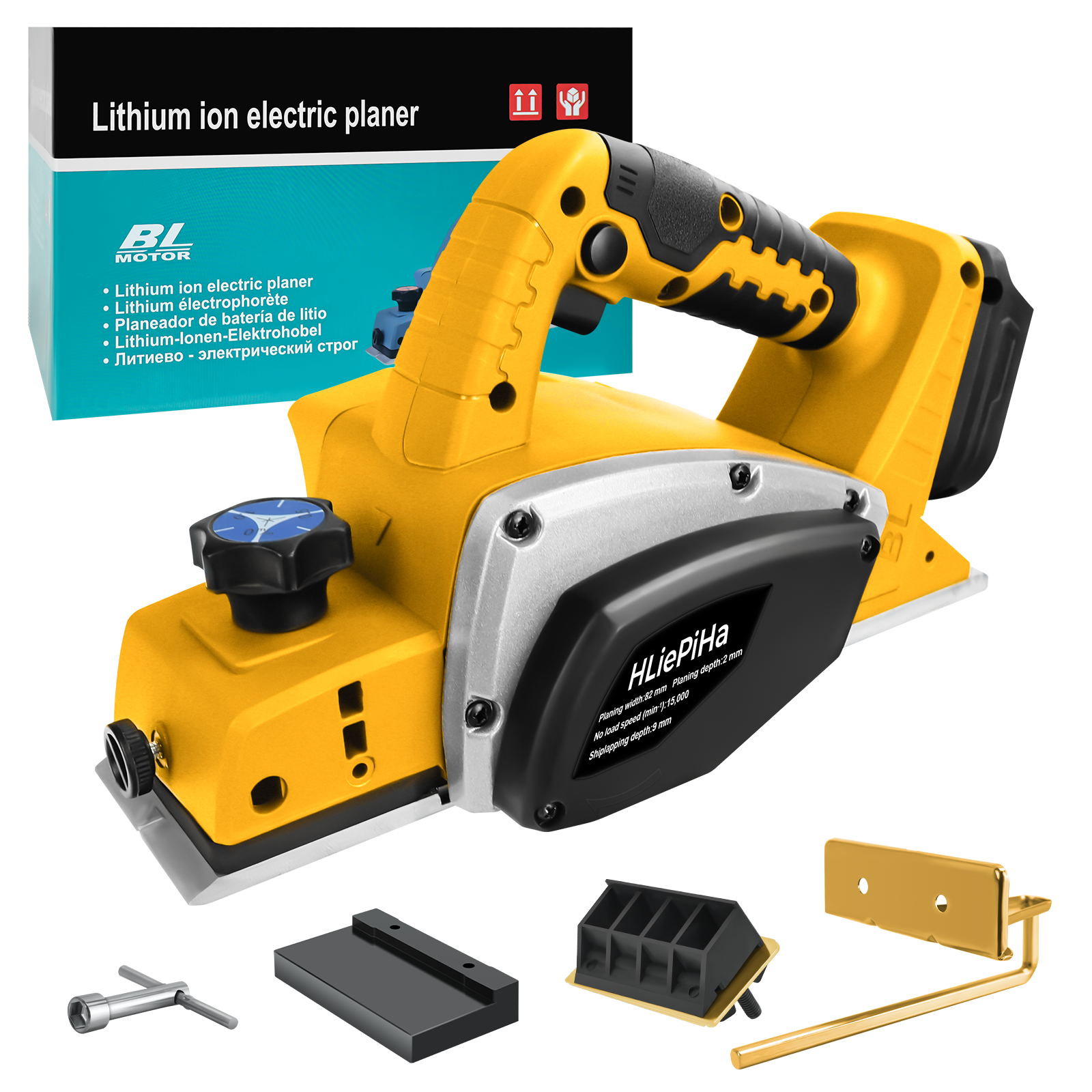 ブラシレス電気かんな 15000RPM コードレス電源かんな DIY 家具切断木工ツール Dewalt 20V バッテリー用