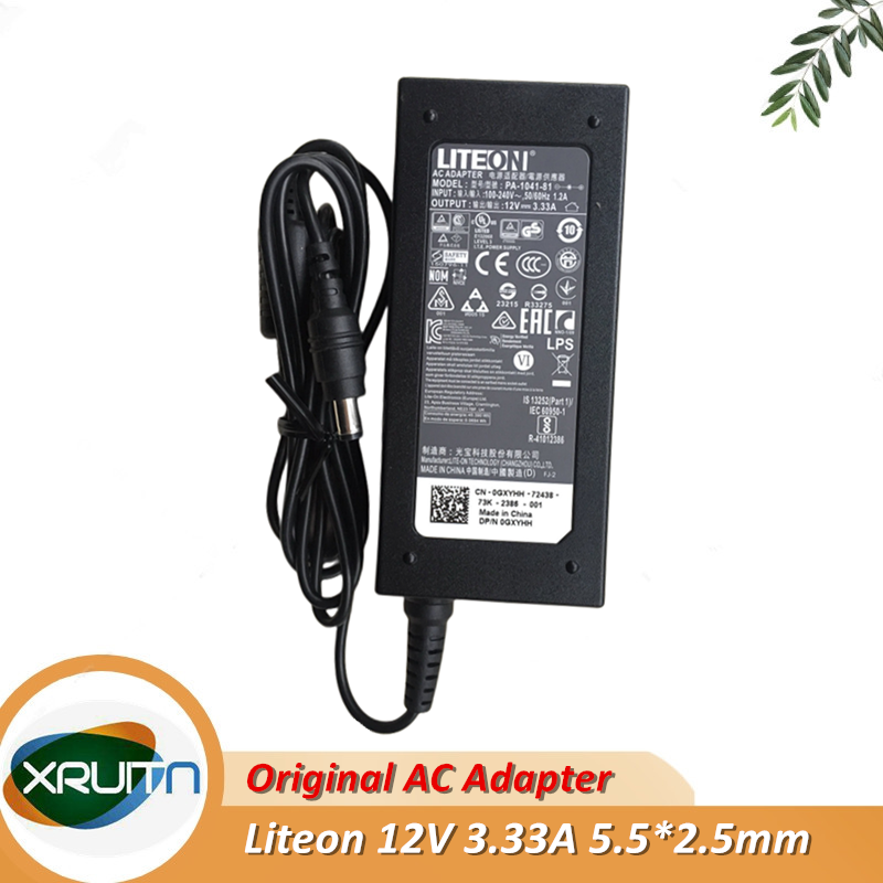 新オリジナル Dell S2230MX/S2330MX モニター電源 PA-1041-81 GXYHH Liteon AC/DC アダプタ充電器 12V 3.33A 40 ワット 5.5*2.5 ミリメートル