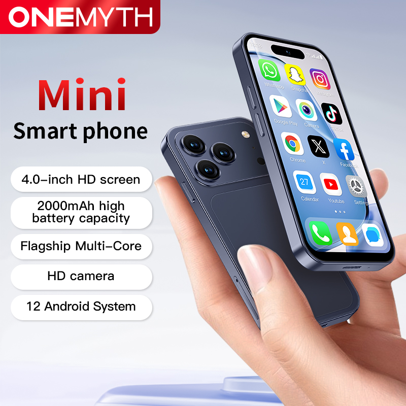 ONEMYTH A18 Pro ミニスマートフォン 4.0 インチ画面クアッドコア 2GB RAM 16GB ROM LTE 4G デュアル SIM Type-C Android 携帯電話フェイスアンロック