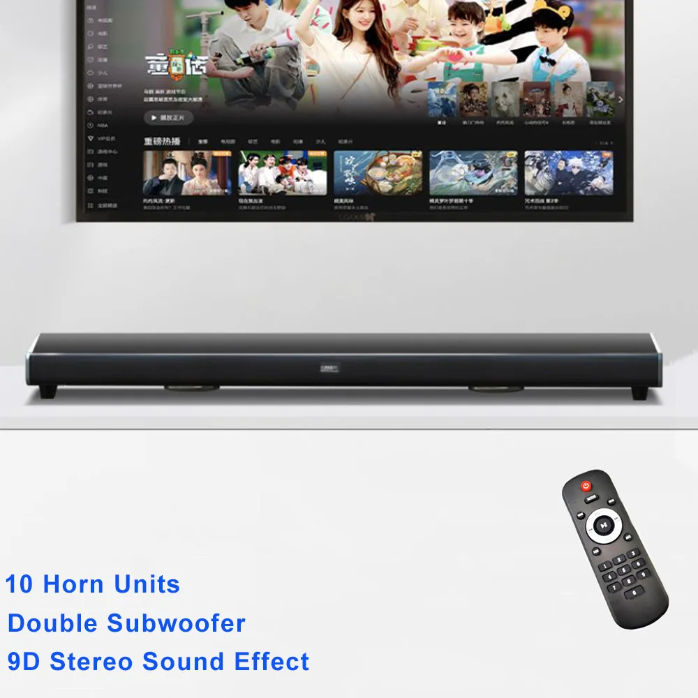 10D ステレオサウンドバーテレビ用 99 センチメートル長さシネマ Leval エコー壁 Bluetooth スピーカー HDMI AUX U ディスクホームワイヤレスオーディオサブウーファー