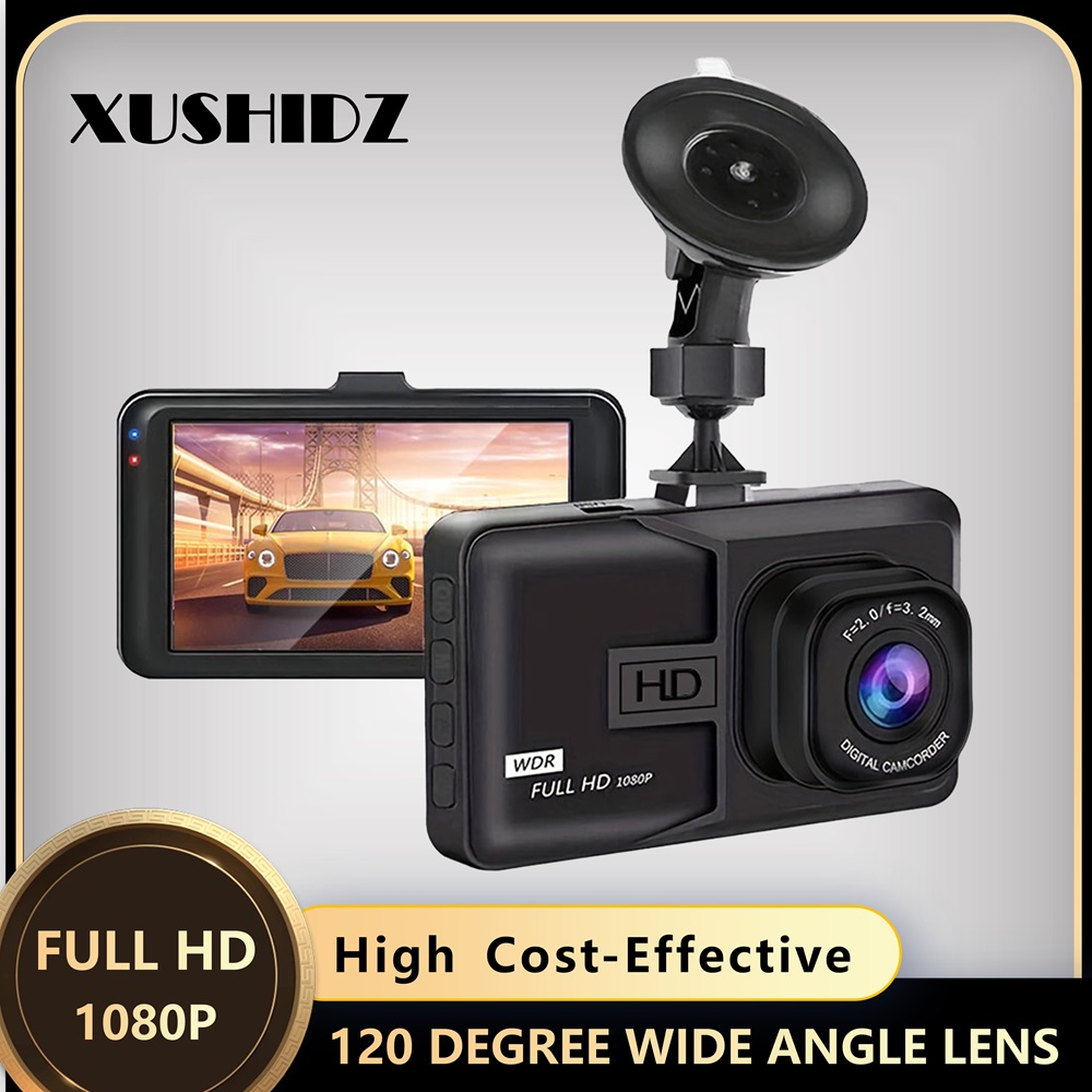 XUSHIDZ 新しい 1080P HD ダッシュカメラループ録画車車両 DVR ビデオレコーダーダッシュカムナイトビジョン 24 時間駐車モニター G センサー