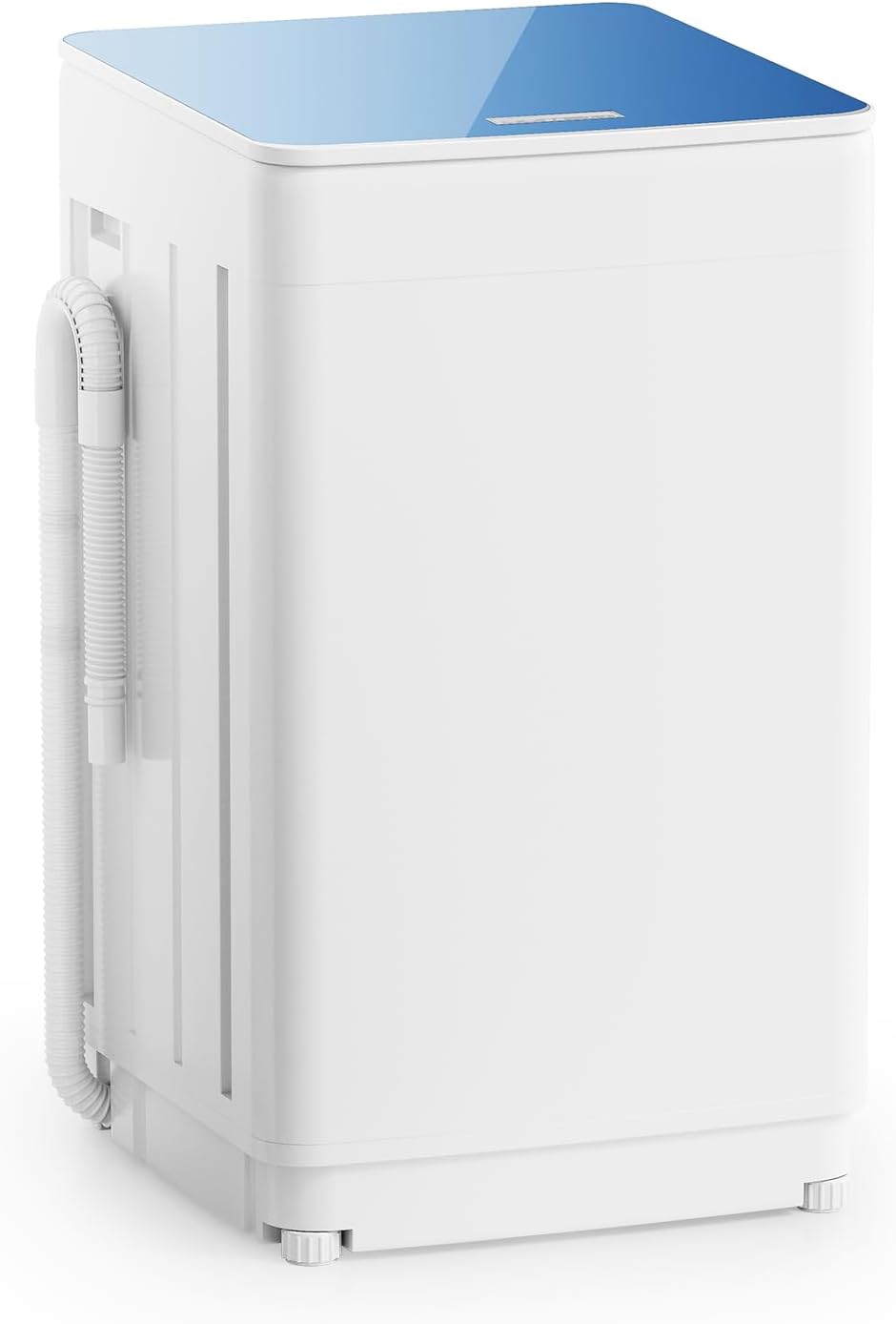 アパート、RV、寮、家庭用全自動ポータブル洗濯機 - 18ポンド、LEDディスプレイ、7回の洗浄サイクル、4段階の水位