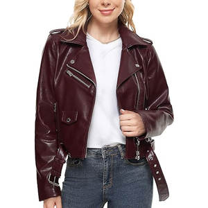 High-Quality, Fashionable Women's Genuine Leather Jackets with a Slim-Fit Design—Wholesale Women's Leather Jackets