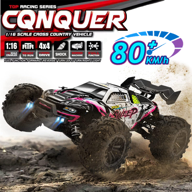 4WD 1:16 80KM/H スーパーブラシレス 50KM/H ブラシ付き RC カー 4x4 オフロードリモートコントロール高速ドリフトレーシングトラックバギーおもちゃギフト
