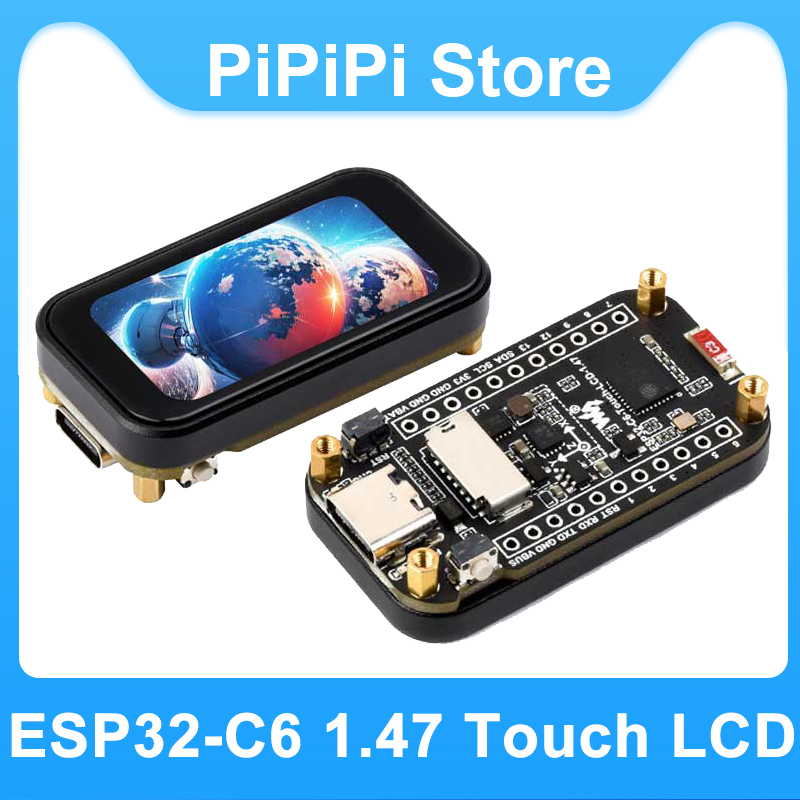 ESP32 C6 開発ボード 1.47 インチ LCD ディスプレイ タッチ スクリーン 172×320 SD AXS5106L JD9853 LVGL GUI HMI アプリケーション