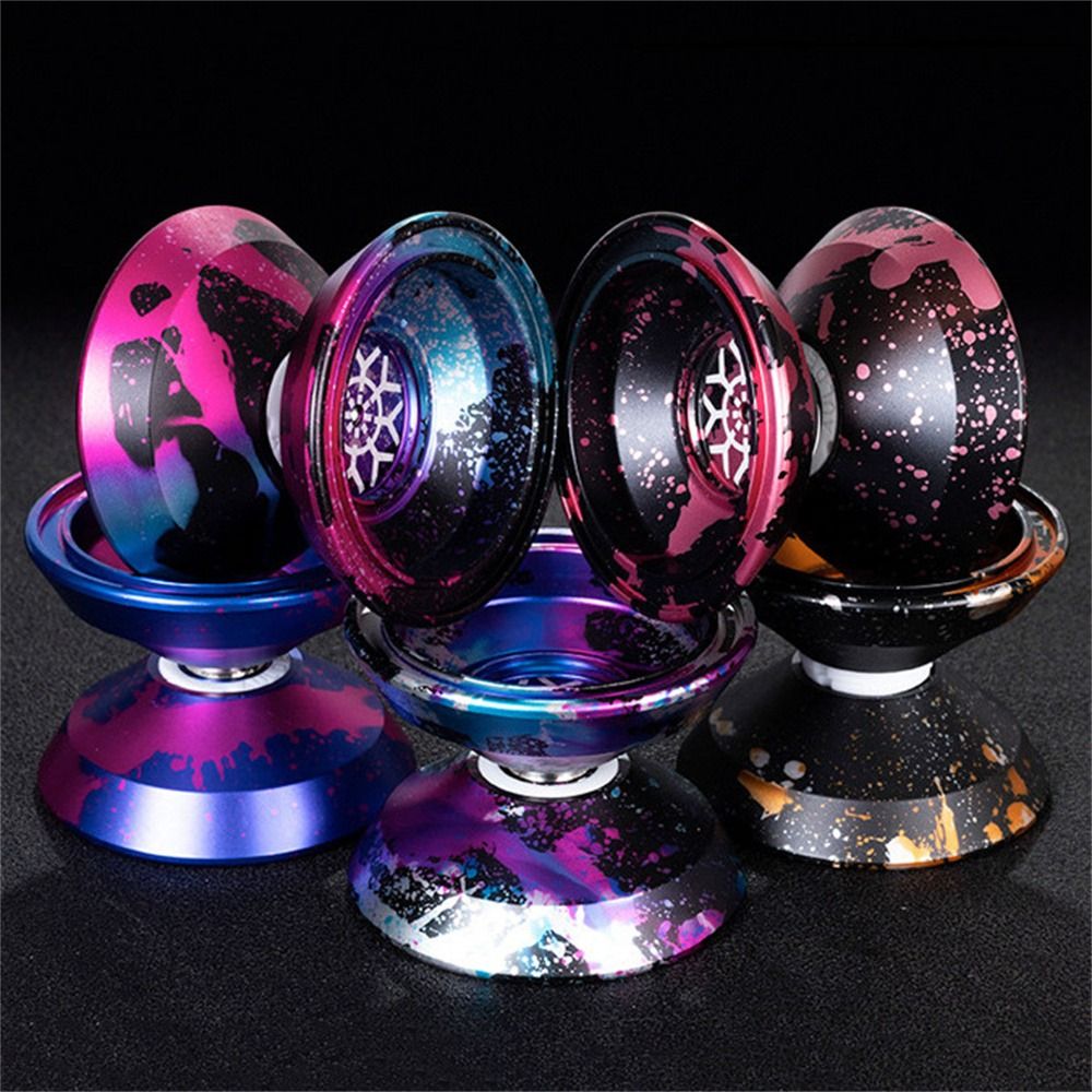 ファッション 10 ボールベアリング金属ヨーヨー高速合金アルミヨーヨーおもちゃプロスピニングストリングヨーヨーボール子供のおもちゃ