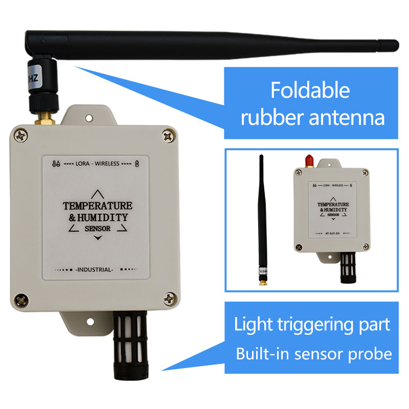 LoRa センサー、温度および湿度データロガー、温度計付きワイヤレス湿度計、長距離水分検出器