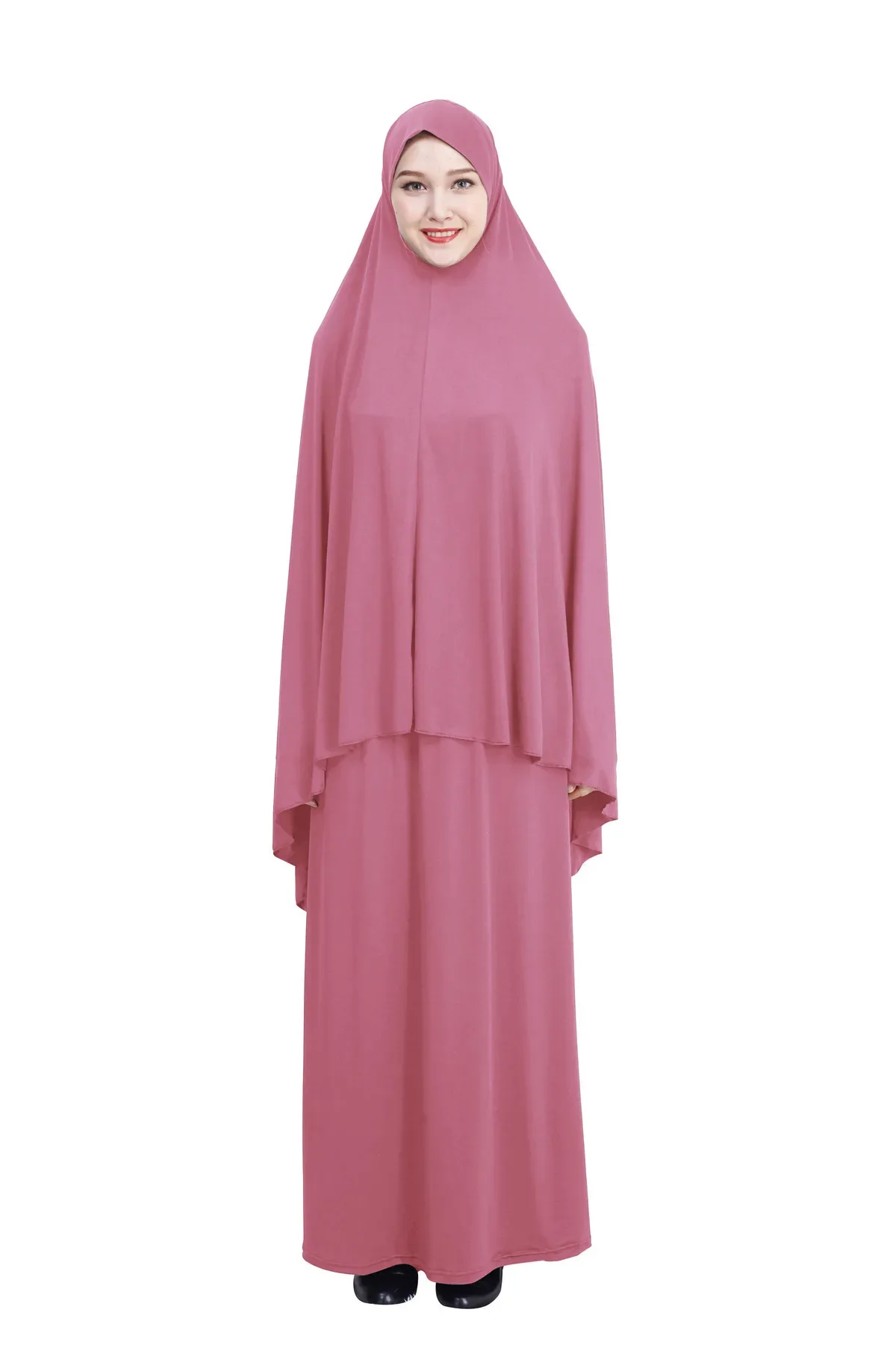 正式なイスラム教徒のドレス祈り衣服セット女性ヒジャーブドレスイスラムイードドバイトルコナマズロング Musulman Jurken アバヤ着物