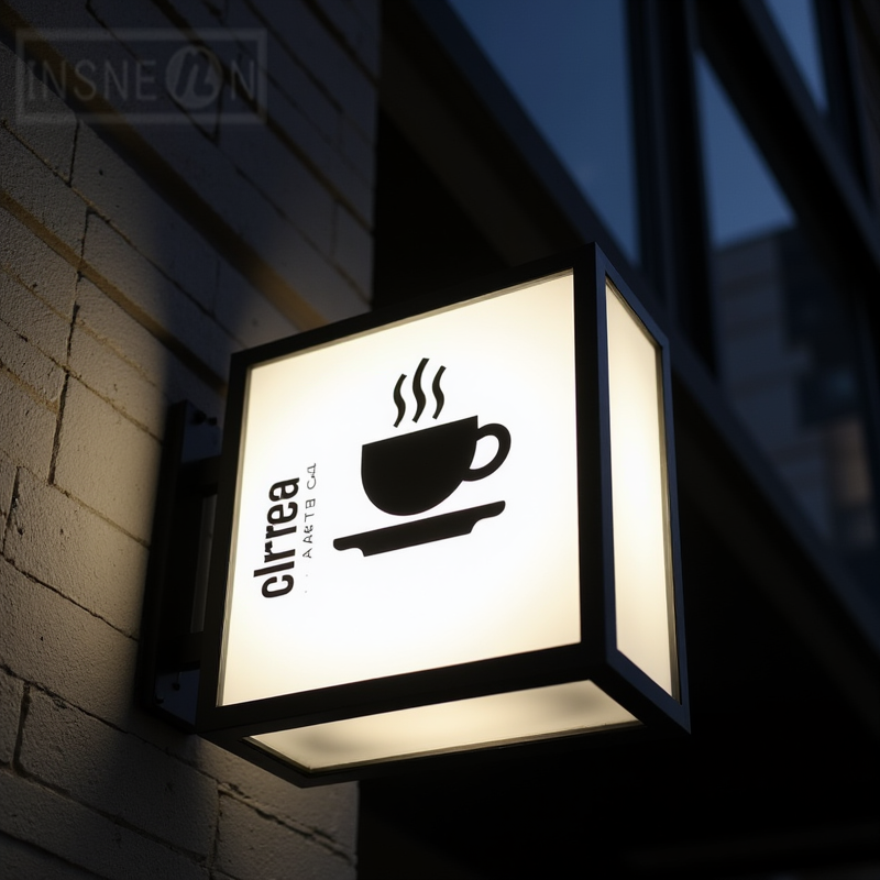 プロ仕様カスタムアクリル製LEDライトボックス屋外ビジネスサイン防水両面店舗用壁掛け看板ディスプレイ