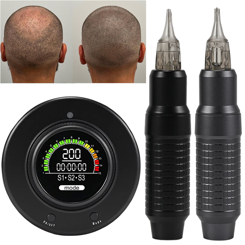 頭皮 SMP タトゥーマシンプロフェッショナルアートメイク回転タトゥーマイクロ色素沈着 PMU ペンキット Microblading 眉毛唇