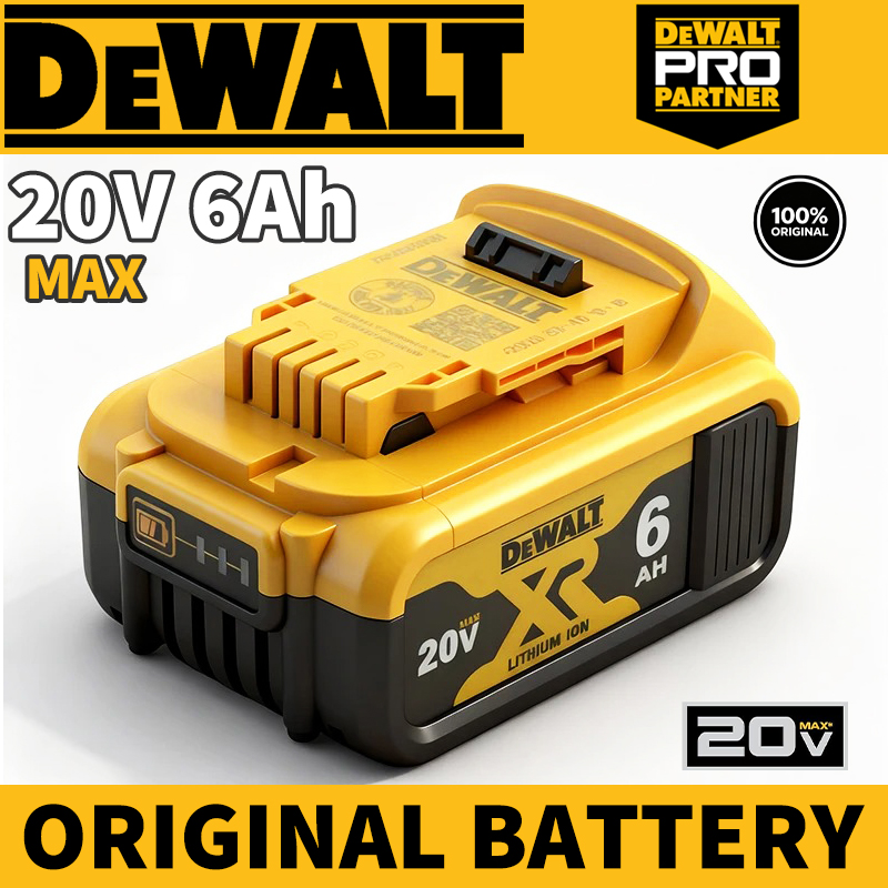100% オリジナル Dewalt 18 V/20 V 6.0Ah バッテリー Li-lon 電動工具充電式バッテリー DCB200 DCB202 DCB205 DCB206 DCB209 利用可能