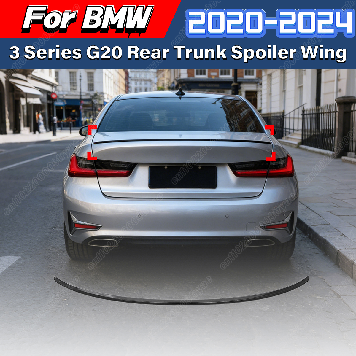 Bmw 3 シリーズ G20 2020 2021 2022 2023 2024 自動車 M スタイルリアトランクスポイラーウイングレーシングボディ装飾修正キット