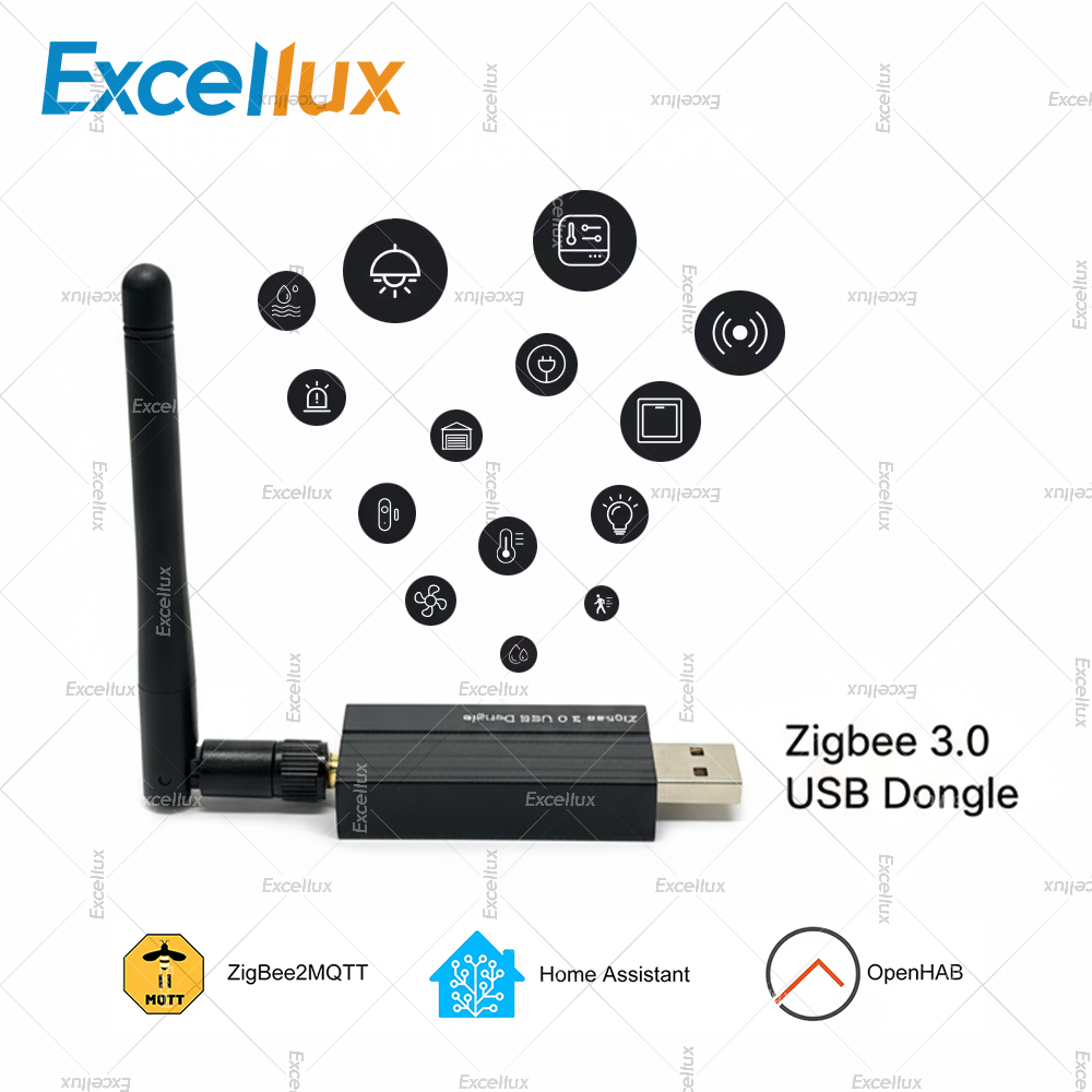 Zigbee 3.0 USB ドングルユニバーサルワイヤレス Zigbee ゲートウェイハブホームオートメーションサポートホームアシスタント Zigbee2MQTT 、OpenHAB、Raspbian