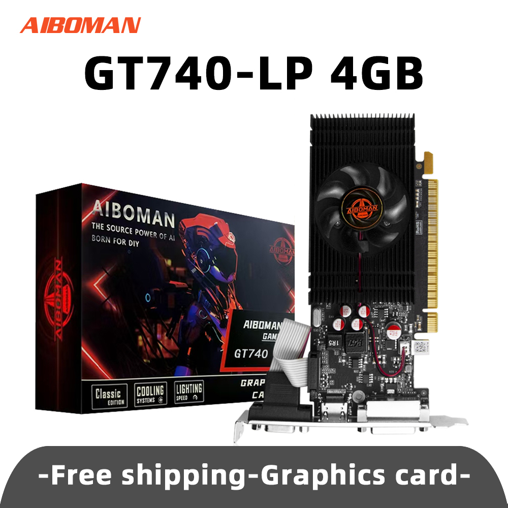 GT740 Video Card 4G  PCl Express 3.0 X16 GDDR3 128Bit Cards Memory  Suitable for Computer Video Gaming Assembly Accessories  ﻿