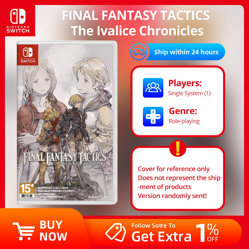 Nintendo Switch ゲーム -FINAL FANTASY TACTICS - The Ivalice Chronicles - Nintendo Switch OLED Lite 用ゲーム物理カートリッジ