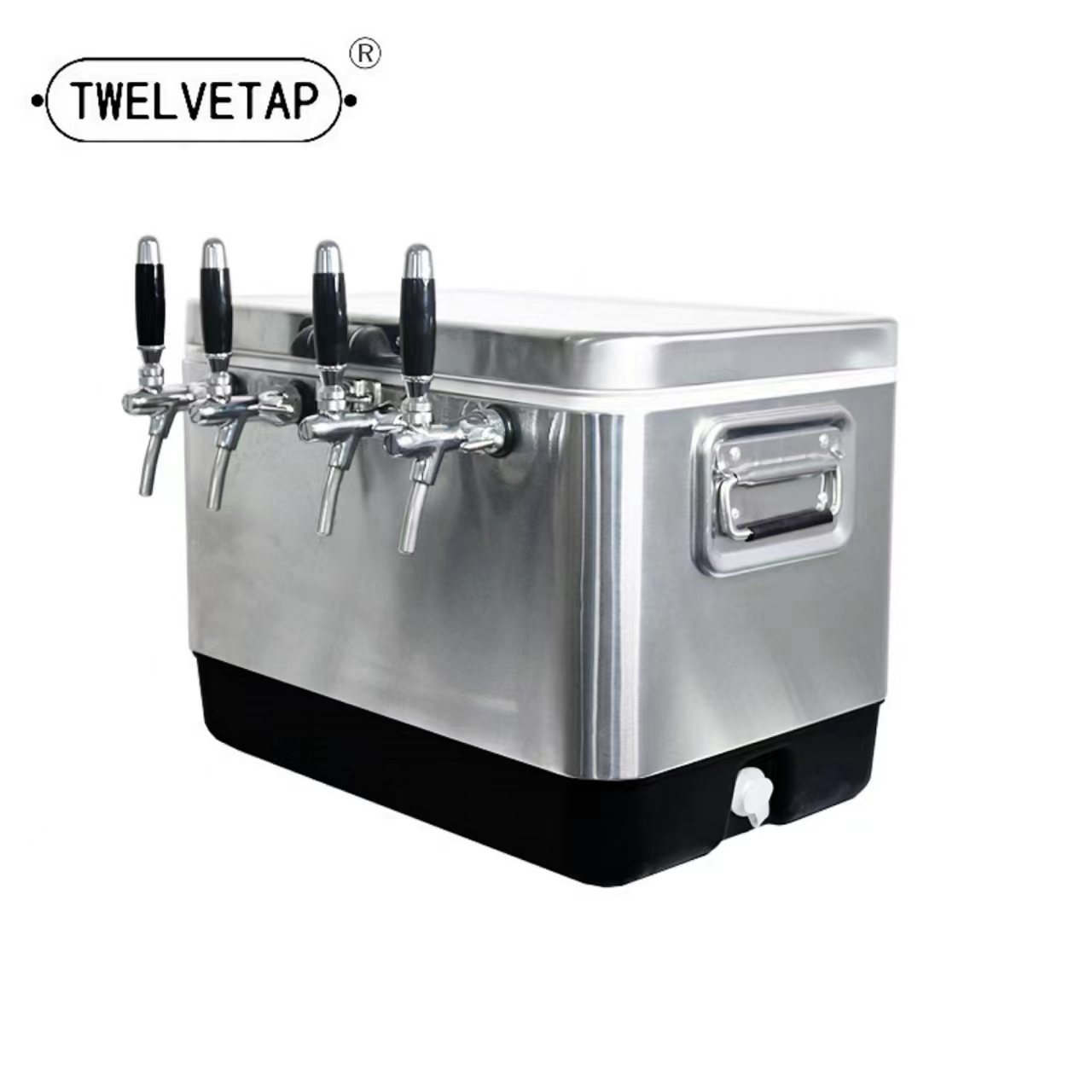 TWELVETAP ジョッキーボックスクラフトビール冷却ボックス自作ポータブルバーステンレス鋼ハウジングコイル材料屋外冷凍