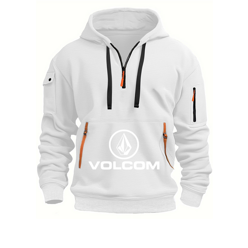 VOLCOM 2025 春秋メンズハーフジッパーパーカートレーナーカジュアルスポーツプルオーバー原宿長袖ルーズコート