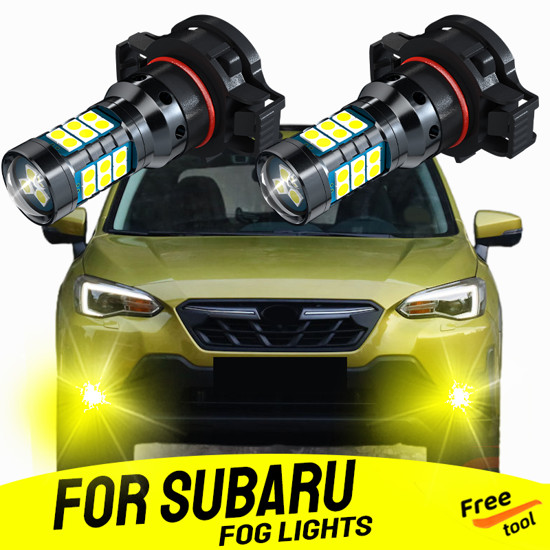 2xCar LED フロントフォグランプ電球ランプエラーなしスバル BRZ インプレッサ GP GJ GT XV MK1/2 Crosstrek 2015 2016 2017 2018 2019 2020